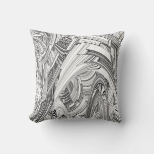 Calamity Geometric Art Outdoor Pillow