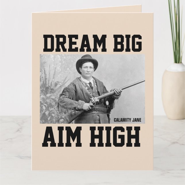 CALAMITY JANE CARTES D'ANNIVERSAIRE GÉANTES OVERSI (Devant)