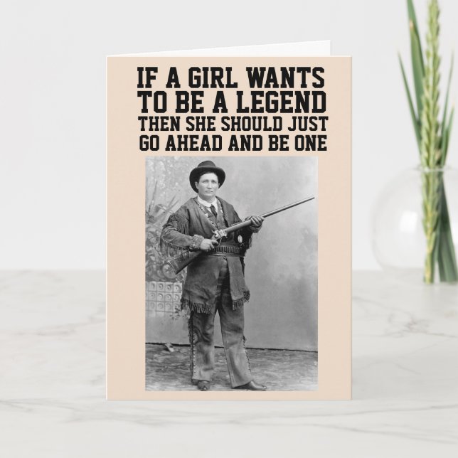 CALAMITY JANE COWGIRL BIRTHDAY GIANT CARDS (Front)