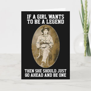 CALAMITY JANE COWGIRL CARTES GÉANTES D'ANNIVERSAIR