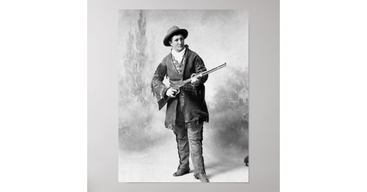Calamity Jane Holding A Rifle - 1895 Poster | Zazzle