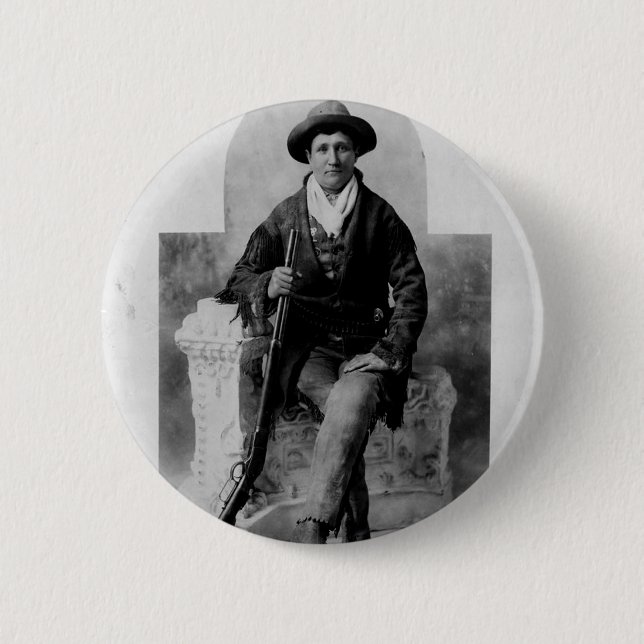 Calamity Jane Portrait 2 Inch Round Button (Front)