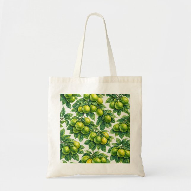 Calamondin Orange Pattern Tote Bag (Front)
