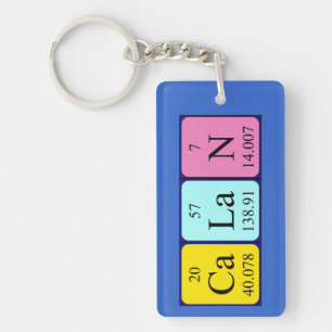 Calan periodic table name keyring