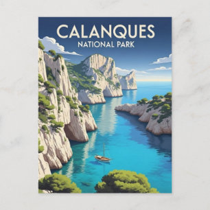 Calanques National Park France Travel Postcard