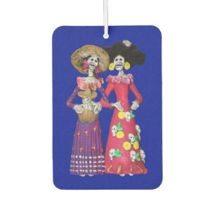 Calavera Amigas Car Air Freshener