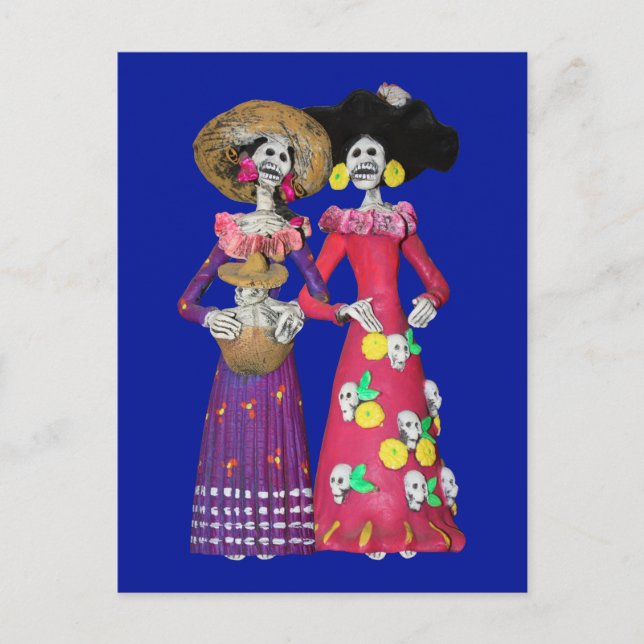 Calavera Amigas Postcard (Front)