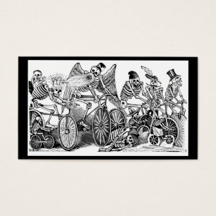 Calavera Bicyclists circa late 1800's Mexico