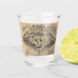 Calavera Catrina (Elegant Skeleton) (Dapper Skull) Shot Glass