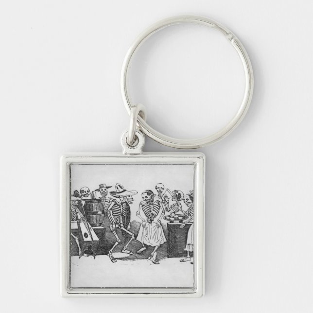 Calavera du jarabe d'outretombe' keychain (Front)