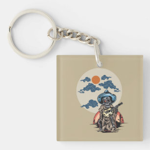 Calavera Jams: Dead Serious Beats Keychain