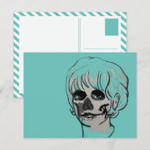 calavera mamacita postcard