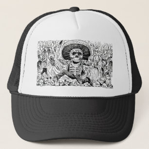 Calavera Oaxaqueña by José Guadalupe Posada 1903 Trucker Hat