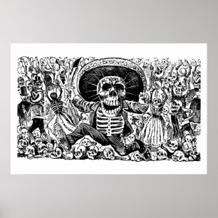 Calavera Oaxaqueña by José Guadalupe Posada Poster