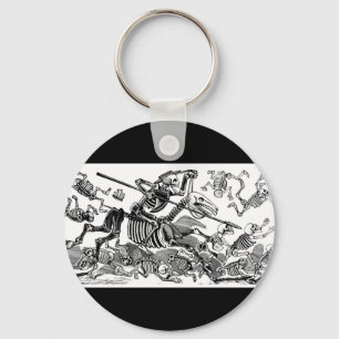 "Calavera of Don Quixote" circa early 1900's Keychain