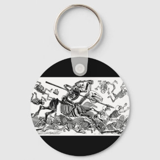 "Calavera of Don Quixote" circa early 1900's Keychain