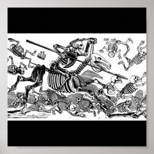 "Calavera of Don Quixote" circa early 1900's Poster