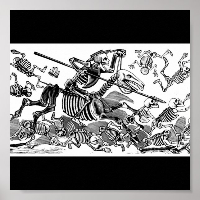 "Calavera of Don Quixote" circa early 1900's Poster (Front)