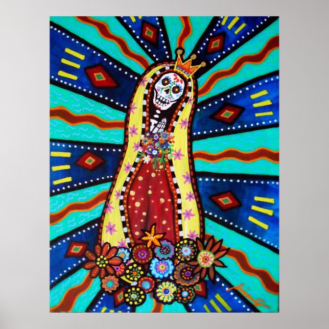 Calavera Virgen Guadalupe Poster (Front)