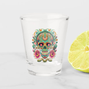 Calaveras Skull Shot Glass