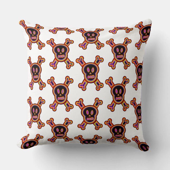 calaveritas  throw pillow (Front)