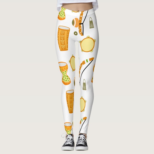Calça legging com desenho de Capoeira (Devant)