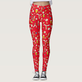 Calça legging com desenho de Capoeira