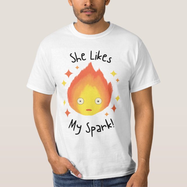 Calcifer funny art T-Shirt (Front)