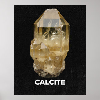 Calcite Crystal Gemstone Poster