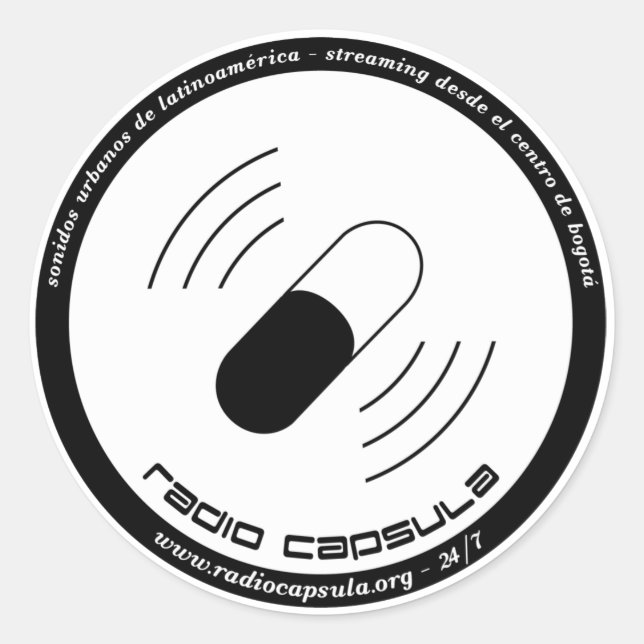 Calcomanias de RC Classic Round Sticker (Front)