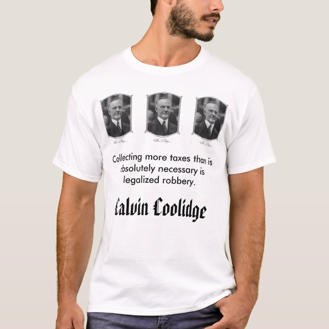 calcool, Calvin Coolidge T-Shirt (Front)