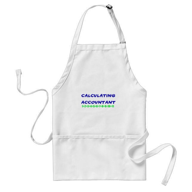 Calculating Accountant Standard Apron (Front)