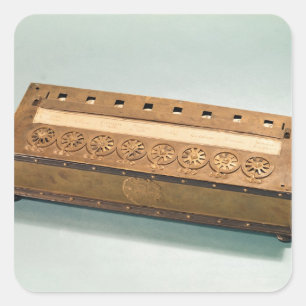 Calculating machine invented by Blaise Pascal Square Sticker
