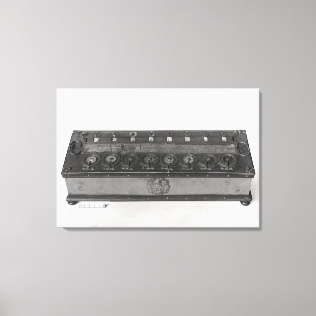 Calculating Machine invented Canvas Print (Front)
