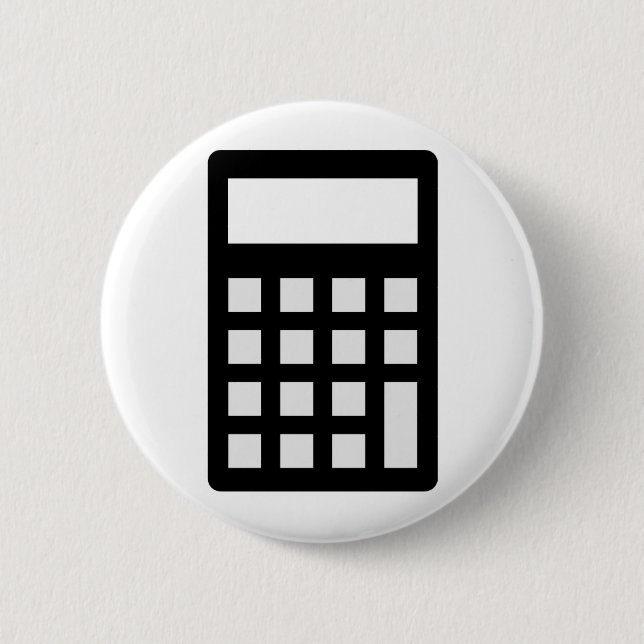 Calculator 2 Inch Round Button (Front)