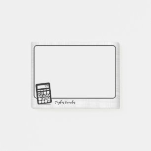 Calculator Accountant Heart 4"x3" Post-it Notes