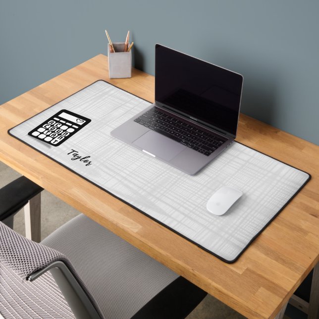 Calculator Accountant Heart Desk Mat (Office 2)