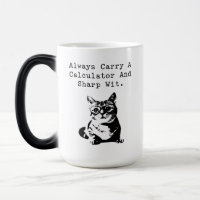 Calculator And Sharp Wit Math Humor Gift