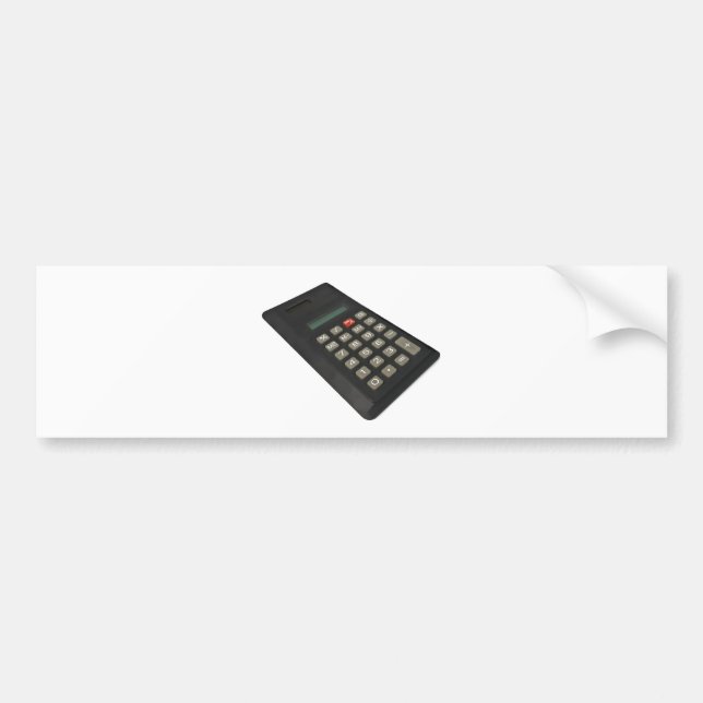 calculator bumper sticker (Front)