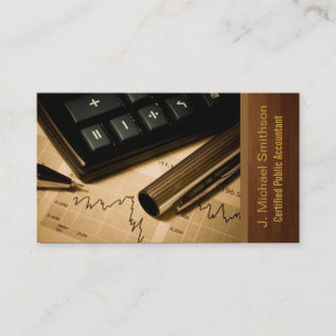 calculator cpa business card