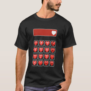 Calculator for Accountant Teacher Valentines Math T-Shirt