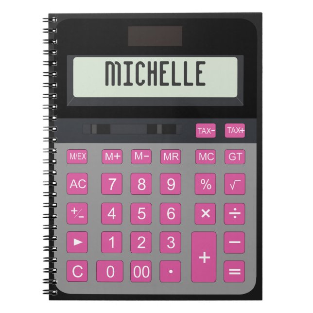 Calculator graphic notebook (Front)