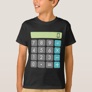 Calculator Halloween Costume  Math Geek Cool Scary T-Shirt