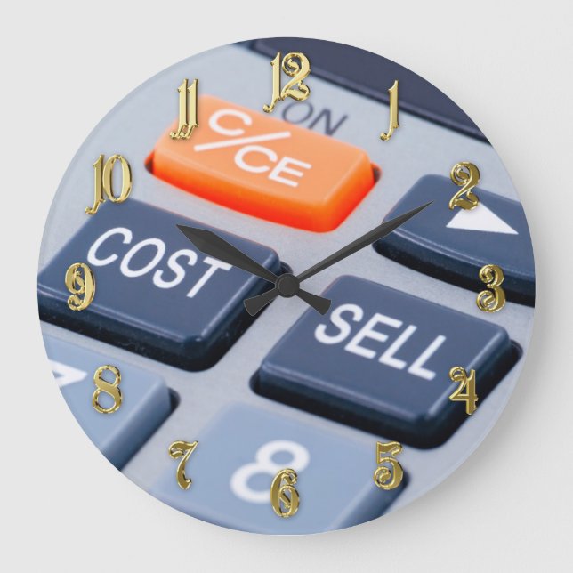 Calculator Large Clock (Front)