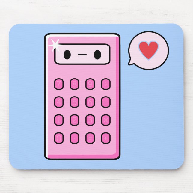 Calculator Love Mouse Pad (Front)