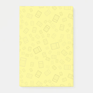Calculator Pattern Post-it Notes