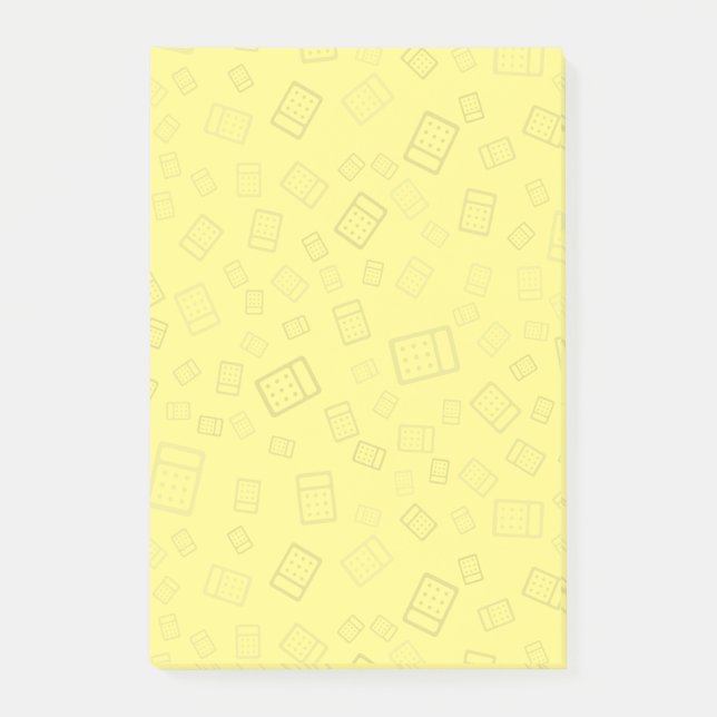 Calculator Pattern Post-it Notes (Front)