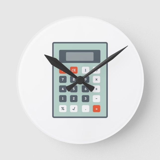 Calculator Round Clock (Front)