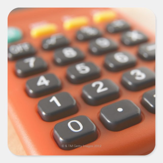 Calculator Square Sticker (Front)