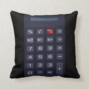calculator throw pillow